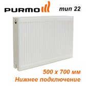 Стальной радиатор Purmo Ventil Compact тип CV22 500х700