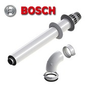 Дымоход для котла и камина Комплект коаксиального дымохода Bosch 60-100 мм
