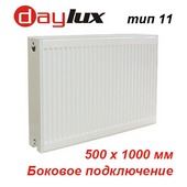 Стальной радиатор Daylux тип 11 K 500х1000 (987 Вт, PK боковое подключение)