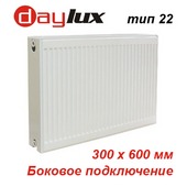 Стальной радиатор Daylux тип 22 K 300х600 (762 Вт, PKKP боковое подключение)