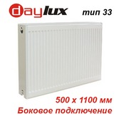 Стальной радиатор Daylux тип 33 К 500х1100 (3029 Вт, DKEK боковое подключение)