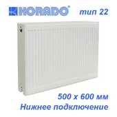 Стальной радиатор Korado Radik тип 22VK 500х600