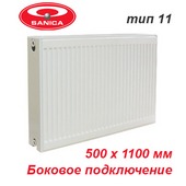 Радиатор отопления Sanica тип 11 К 500х1100 (1086 Вт, PK боковое подключение)