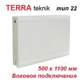 Радиатор отопления Terra teknik тип 22 K 500х1100 (2123 Вт, боковое подключение)