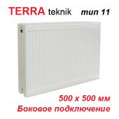 Радиатор отопления Terra teknik тип 11 K 500х500 (547 Вт, боковое подключение)