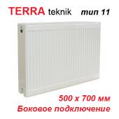 Радиатор отопления Terra teknik тип 11 K 500х700 (765 Вт, боковое подключение)