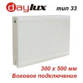 Стальной радиатор Daylux тип 33 К 300х500 (906 Вт, DKEK боковое подключение)