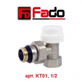 Радиаторный кран и вентиль Кран (вентиль) радиаторный термостатический Fado (арт. KT01, 1/2, угловой)