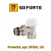 Радиаторный кран и вентиль Кран (вентиль) радиаторный SD-Forte Powerful (арт. SF233W15, 1/2, угловой нижний)
