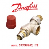 Радиаторный кран и вентиль Кран (вентиль) радиаторный термостатический Danfoss RA-N 15 (арт. 013G0153, 1/2, осевой)