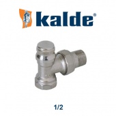 Радиаторный кран и вентиль Кран (вентиль) радиаторный Kalde (1/2, угловой нижний)