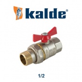 Радиаторный кран и вентиль Кран (шаровой) радиаторный Kalde (1/2, прямой)