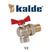 Радиаторный кран и вентиль Кран (шаровой) радиаторный Kalde (1/2, угловой)