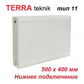 Радиатор отопления Terra teknik тип 11 VK 500х400 (437 Вт, нижнее подключение)