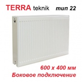 Радиатор отопления Terra teknik тип 22 K 600х400 (893 Вт, боковое подключение)