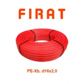 Труба для теплого пола Firat PE-Xb 16x2,0 (красная бухта 160 м)