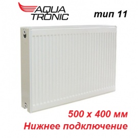 Стальной радиатор Aqua Tronic тип 11 VK 500х400 с нижним подключением