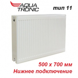 Стальной радиатор Aqua Tronic тип 11 VK 500х700 с нижним подключением