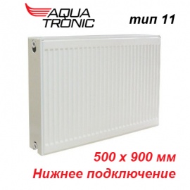 Стальной радиатор Aqua Tronic тип 11 VK 500х900 с нижним подключением