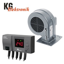 Автоматика управления горением KG Elektronik CS 20 с вентилятором для твердотопливного котла