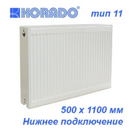 Стальной панельный радиатор отопления KORADO Radik тип 11VK 500х1100