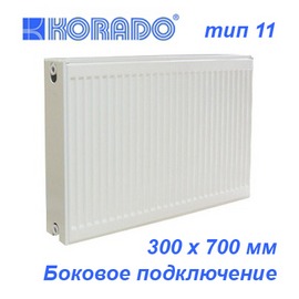 Стальной панельный радиатор отопления KORADO Radik тип 11K 300х700