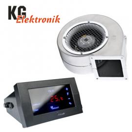 Автоматика управления горением KG Elektronik CS 19 с вентилятором для твердотопливного котла