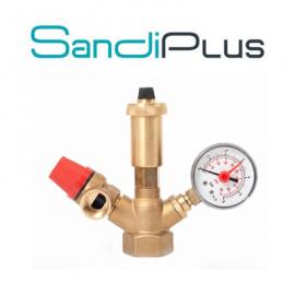 Группа безопасности Sandi Plus эконом для газового или твердотопливного котла