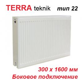 Стальной панельный радиатор отопления Terra teknik тип 22 K 300х1600