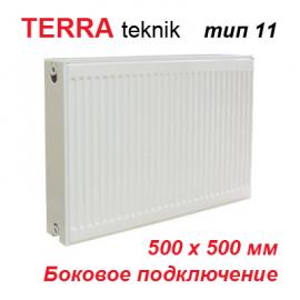 Стальной панельный радиатор отопления Terra teknik тип 11 K 500х500