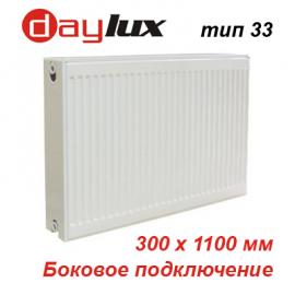 Стальной панельный радиатор отопления Daylux тип 33К 300х1100