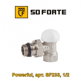 Кран (вентиль) радиаторный угловой нижний SD-Forte (арт. SF233W15, 1/2