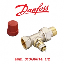 Кран (вентиль) радиаторный термостатический прямой Danfoss RA-N 15 (арт. 013G0014, 1/2