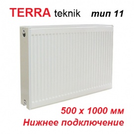 Стальной панельный радиатор отопления Terra teknik тип 11 VK 500х1000