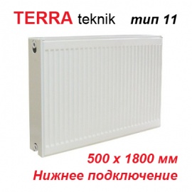 Стальной панельный радиатор отопления Terra teknik тип 11 VK 500х1800