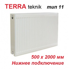 Стальной панельный радиатор отопления Terra teknik тип 11 VK 500х2000