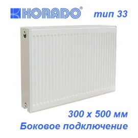 Стальной панельный радиатор отопления Korado Radik тип 33K 300х500