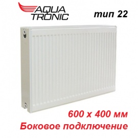 Стальной панельный радиатор отопления Aqua Tronic тип 22 K 600х400