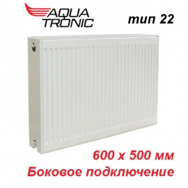 Стальной панельный радиатор отопления Aqua Tronic тип 22 K 600х500