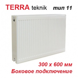 Стальной панельный радиатор отопления Terra teknik тип 11 K 300х600