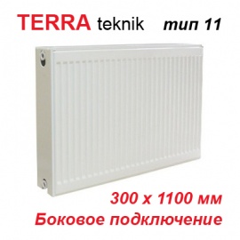 Стальной панельный радиатор отопления Terra teknik тип 11 K 300х1100