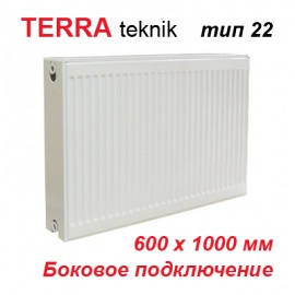 Стальной панельный радиатор отопления Terra teknik тип 22 K 600х1000