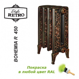 Чугунный секционный радиатор отопления Retro Style Bohemia R 450