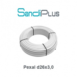 Металлопластиковая труба SD Plus Pexal 26x3,0 (бухта 50 м, SD300W26)