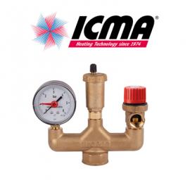 Группа безопасности ICMA для газового или твердотопливного котла